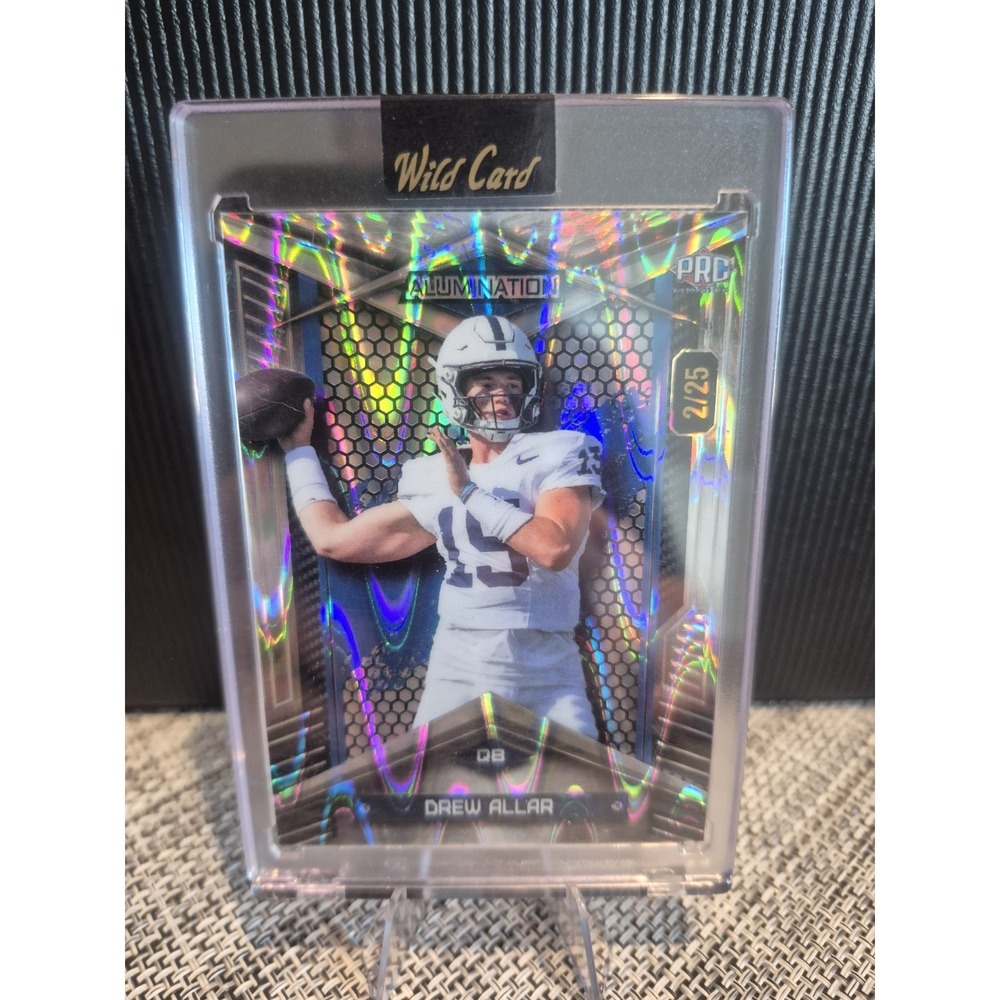 2024 Wild Card Alumination Drew Allar #BC-DA Rainbow Wave /25 (PRC) Penn State